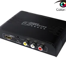 Вверх скалер! LENKENG LKV363A композитный(AV)/HDMI к HDMI, S-video/RCA к HDMI HD Видео Аудио конвертер