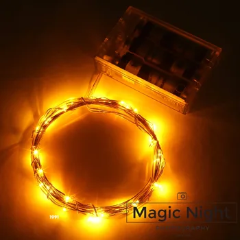 

Magicnight 10ft 30 Yellow Mini Micro LED Starry Lights Submersible Fairy Lights Copper LED Lights Strings AA Battery Powered