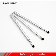 Профессиональная сенсорная белая доска ручка высокого качества черная фетровая головка 1 метр Телескопический указатель из нержавеющей стали