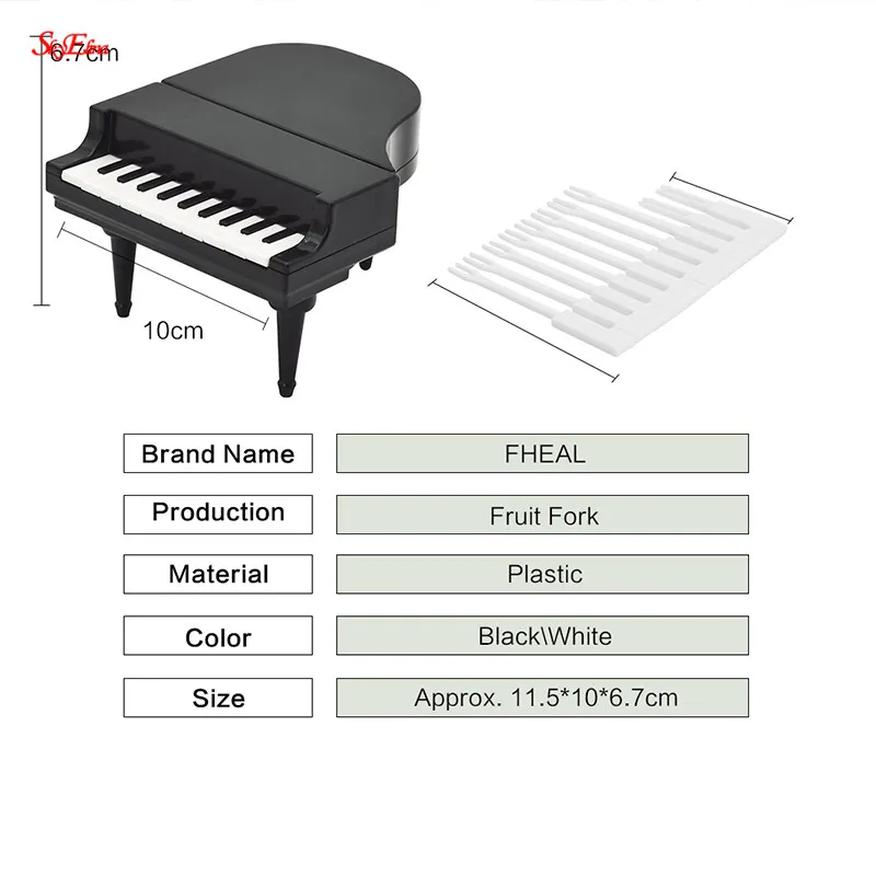 10 шт./компл. фортепиано вилки для фруктов креативный десерт вилки еда выбирает бенто ланч вечерние украшения кухонные аксессуары инструменты 7Z