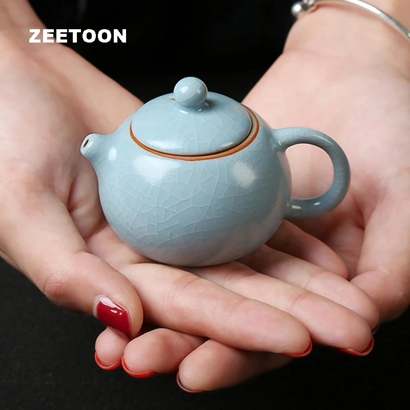 Pot Unique en Céramique HANGXING Théière Chinoise Théière À 360 ° Cafetière À Filtre Domestique Pot Latéral De Voyage Portable Créatif,A Ensemble De Thé Kung Fu en Porcelaine Bleue Et Blanche