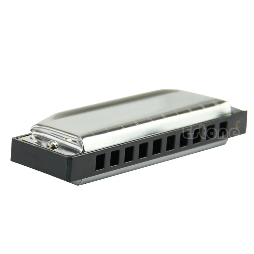 HBB Elegent Губная гармошка с 10 отверстиями Ключ C для блюза Рок Джаз фолк + чехол