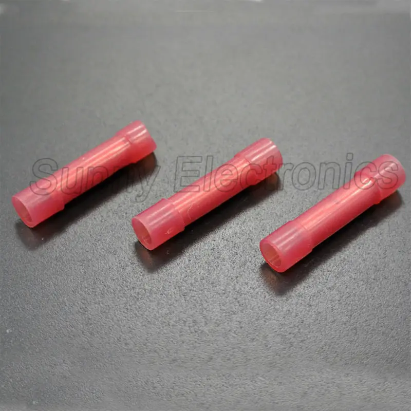 (1000) 22 18 Gauge NYLON Wire Butt Connectors Red Crimping Terminals