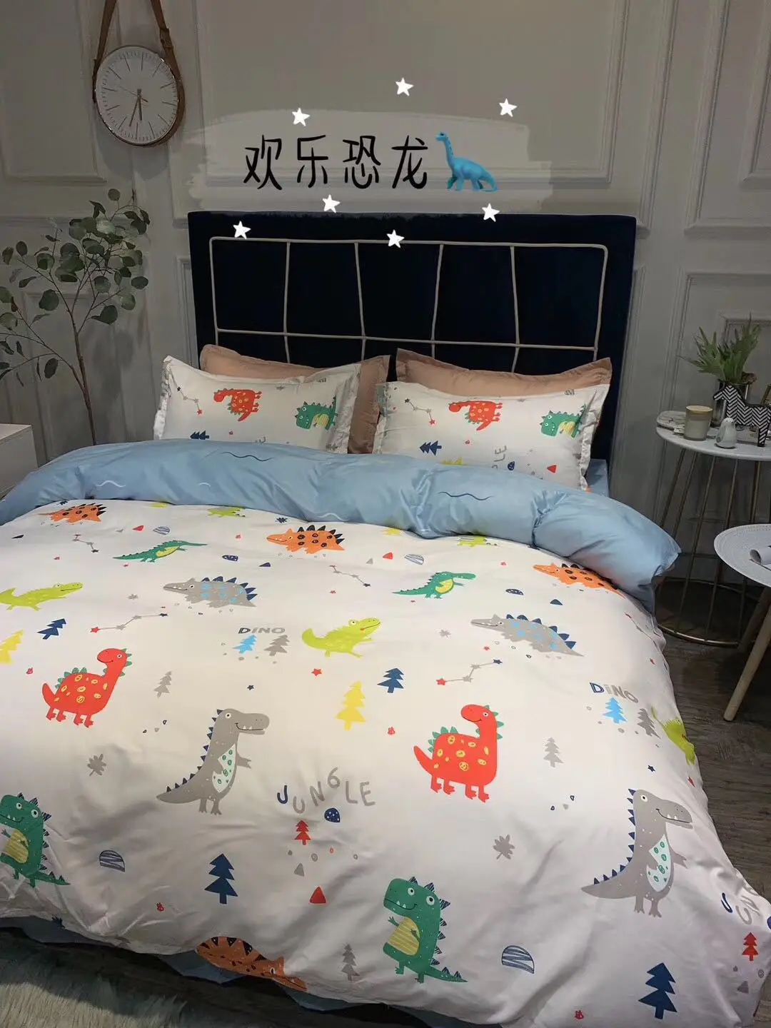 

Klonca queen sizing bedding set cotton bedding 4pcs summer contracted bed sets