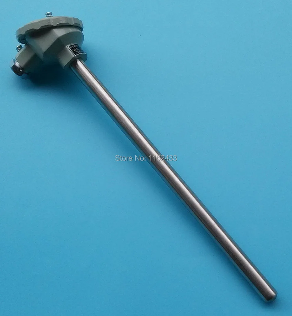 

WRN-130 400mm probe armor head K type thermocouple temperature sensor long term 0-800C short term 0-1100C