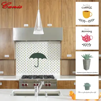DIY Removable Wall Stickers Oil proof 3D Kitchen Keep Clean Wall Stickers Mural Art Viny Decor Home Decorations