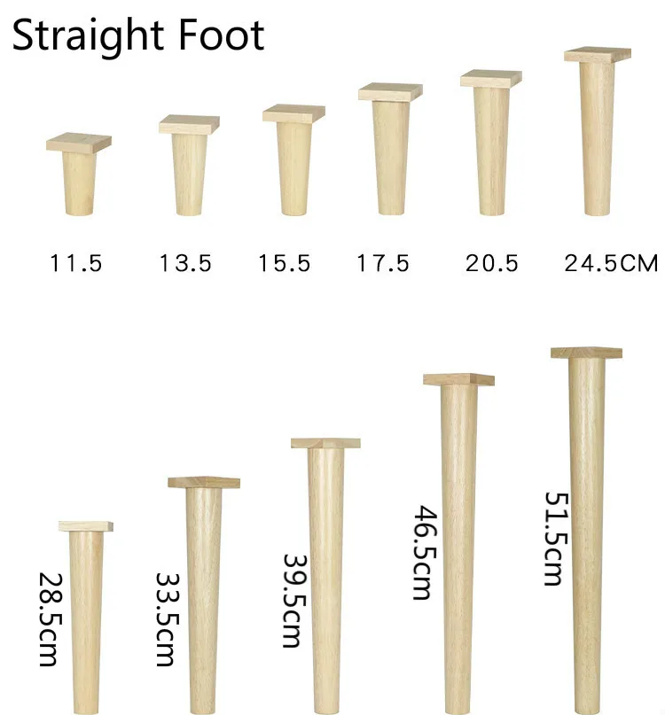 Description Picture 4 of itemNordic Style Solid wood Furniture Foot Multifunction TV Cabinet Feet Sofa leg Oak Wooden Table Legs Stool Feet Furniture Parts