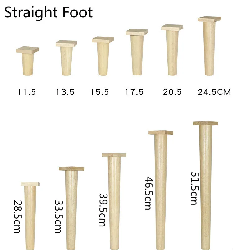 Скандинавском стиле мебель из цельного дерева ноги Многофункциональный ТВ шкаф ноги диван ноги дуба Деревянные ножки для стола табурет ножки мебель запчасти