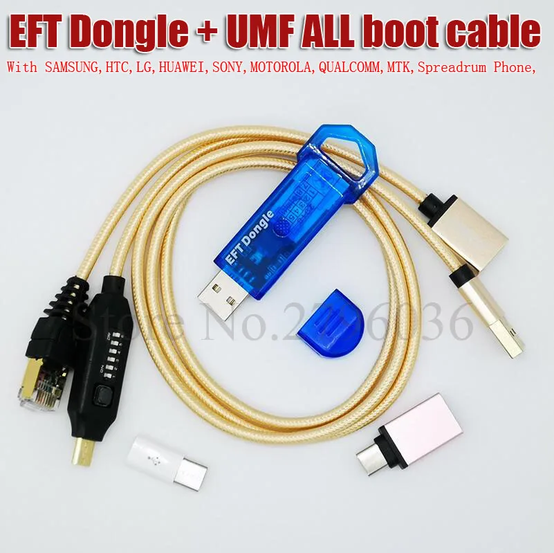 

2019 Newest 100% Original EASY FIRMWARE TEMA / EFT DONGLE + UMF all boot Cable Free Shipping