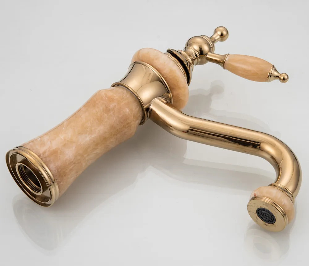 Bathroom Basin Faucet Rose gold Bronze Brass Mixer solid copper Luxury Europe style Tap Torneiras Para Banheiro crane 3