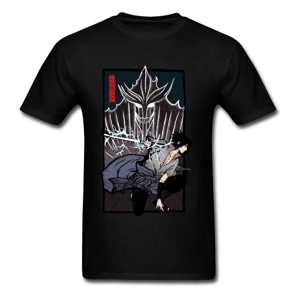 Футболка Uchiha Sasuke Мужская футболка Inner Hate аниме молодежная хлопковая одежда