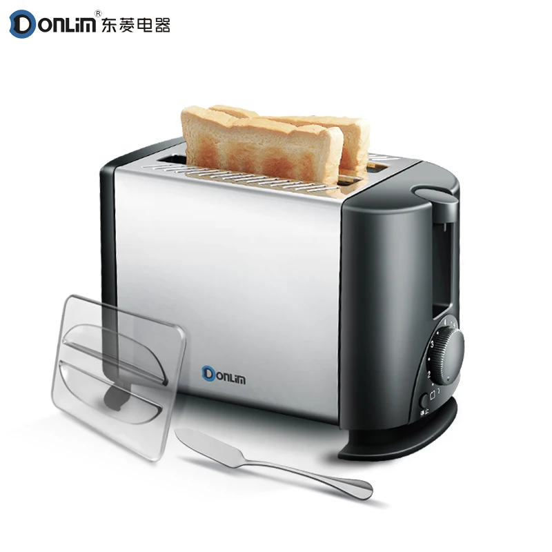 

Donlim Toaster 2 Slicers Toaster Household Automatic Bread Machine Stainless Steel Bread Maker
