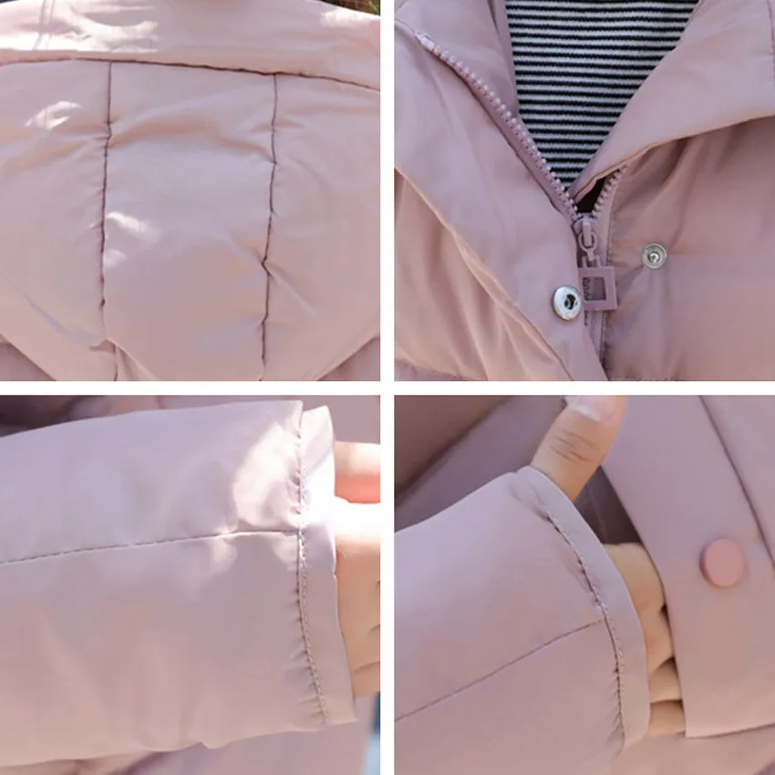 2018 New Short Hooded Down Parkas Female Fashion Thick Winter Jacket Women Slim Warm Winter Coat Ladies Cotton Jacket Outwear Coats