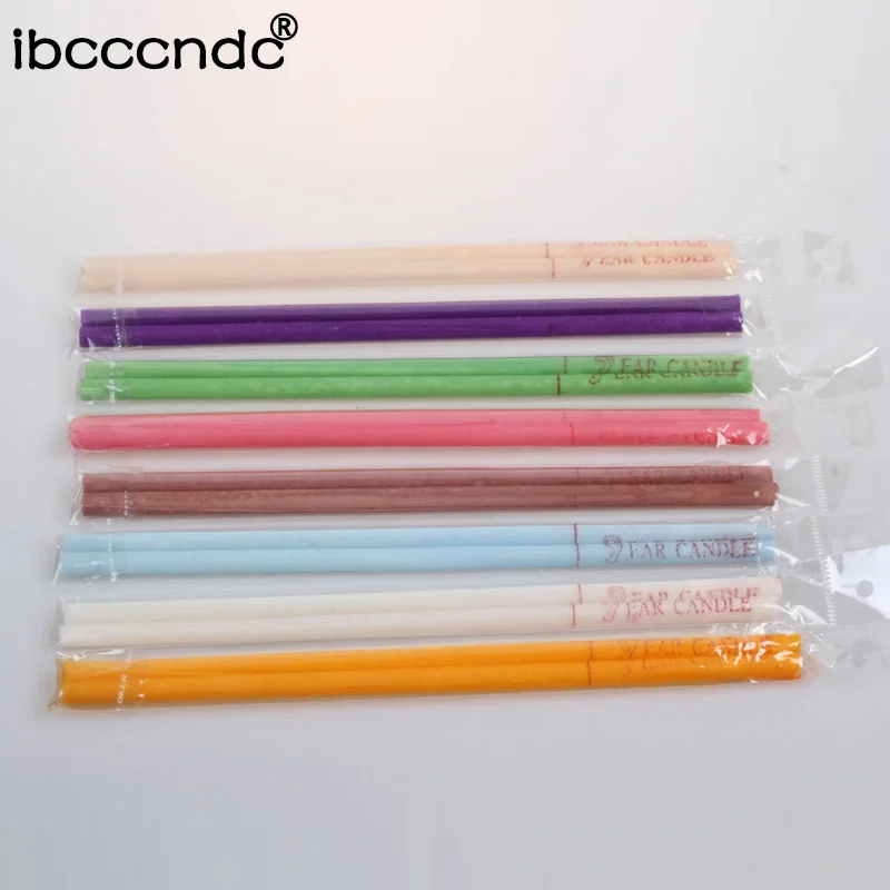 10 pcs/set Ear Candles Healthy Care Ear Treatment Ear Wax Removal Cleaner Ear Aromatherapy Treatment Therapy Random Color