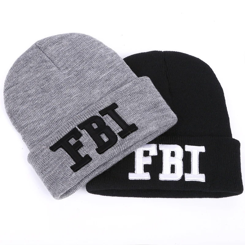 VORON, новинка, Осенняя шапка с надписью FBI, зимняя вязаная шерстяная шапка, Повседневные шапки унисекс, мужские и женские вязаные шапки, теплые шапки Gorro