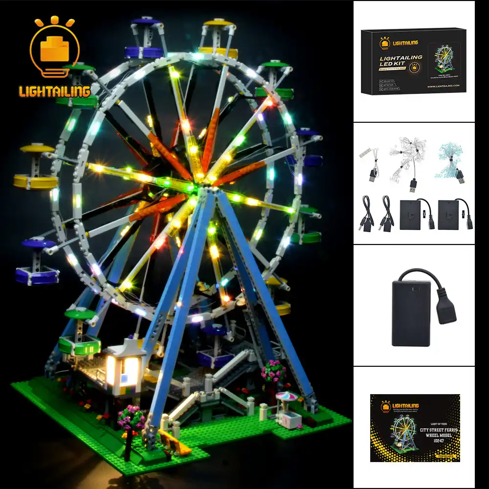 lego ferris wheel lights