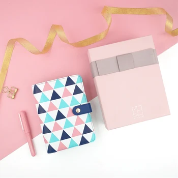 

13 Pcs A6 Undated Spiral Binder Journal Organizer DIY Planner Leather Refillable Diary with Writing Board, Sticker School Gift