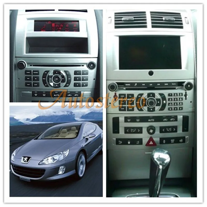 Discount Android 9.0 Car DVD Player GPS Navigation For Peugeot 407 2004-2010 Head unit multimedia player radio tape recorder auto stereo 1