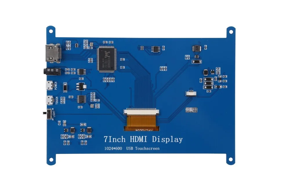 7 дюймов 1024x600 USB HDMI ЖК-дисплей Дисплей монитор емкостный сенсорный Сенсорный экран чехол для Raspberry Pi 4 Модель B 3B+ Nvidia Jetson нано-ПК