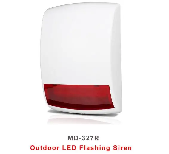 Operar sem Fio ao ar Sirene de Alarme sem Fio Bateria Alcalina Livre Strobe Piscando Sirene Externa 4 Pçs 5 siren wireless
