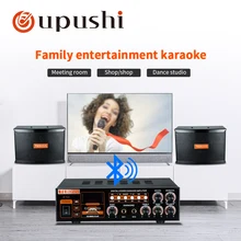 Home Theater Karaoke Sound System Stage Music Systems Power Amplifier Professional Wall Speaker Sets