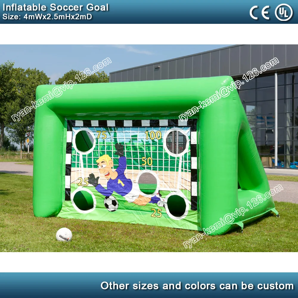 4mWx2.5mHx2mD inflatable soccer goal portable inflatable football