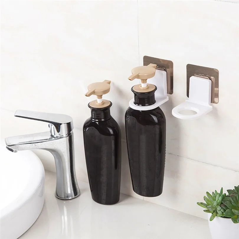 1pc Bothroom bottle Holder Storage Racks Strong Suction Cup Shower Gel Shampoo Bathroom Wall Mounted Rack Hooks #3F25 (6)
