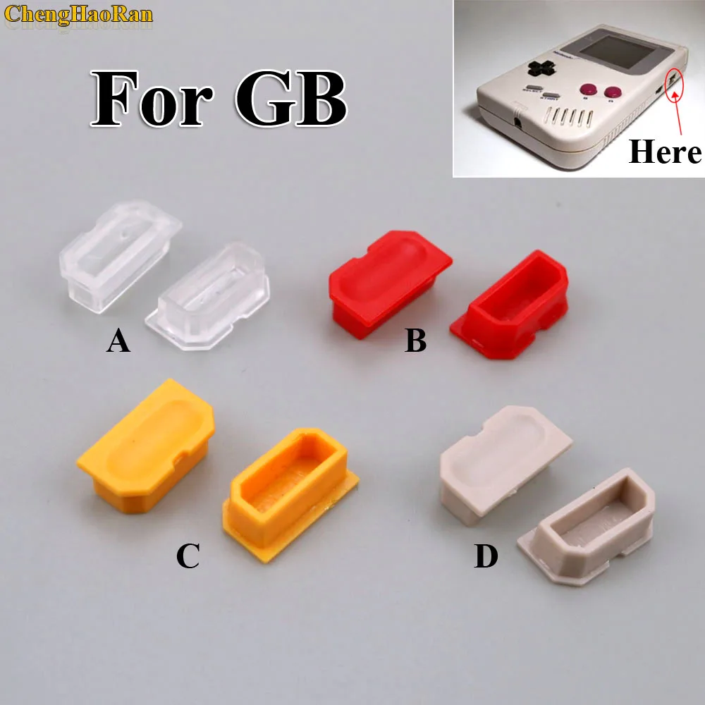 

ChengHaoRan 1pcs Multicolor Dust Cover For Game Boy GB game Console Shell Dust Plug Plastic Button For DMG 001