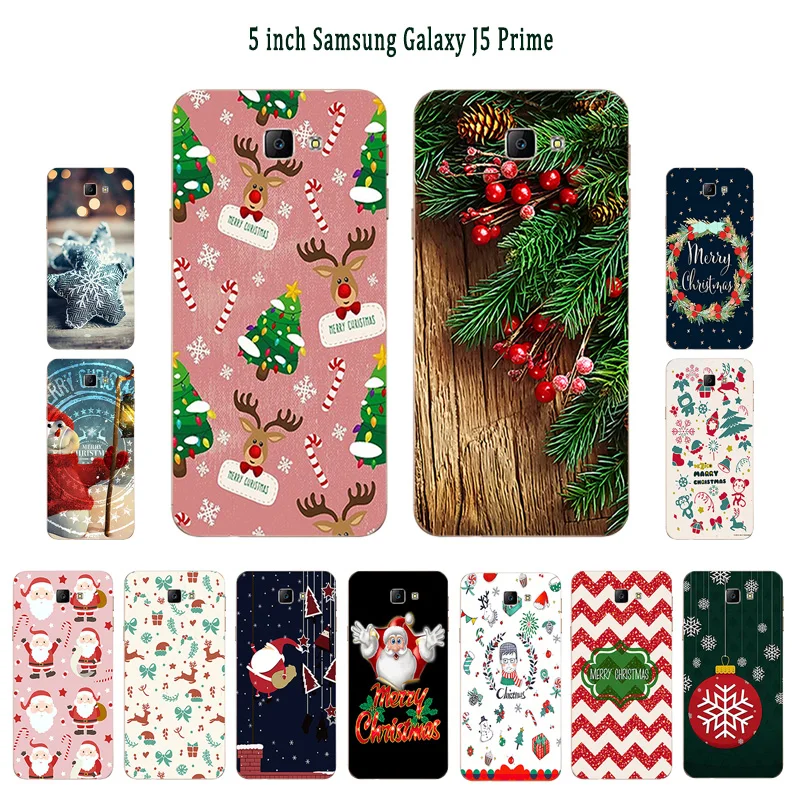 Для Samsung Galaxy J5 Prime on5 2016 чехол силиконовый мягкий TPU X'mas Day Painted 5 0 &quotдля Duos G570F |