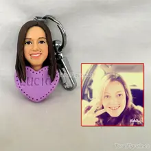 Свадебный торт Топпер индивидуальный брелок пользовательский ключ бирка Автомобильный Брелок миниатюрный фарфор животные Торт Топперы Свадебная пара