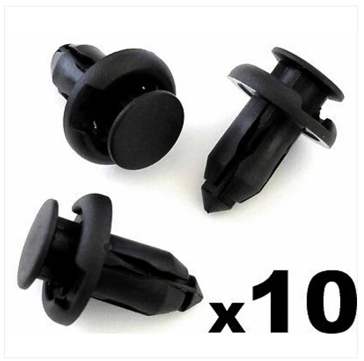 10X Rivet//Fastener Clip-Bumpers Side Skirts Grill 10mm For Honda Push Civic
