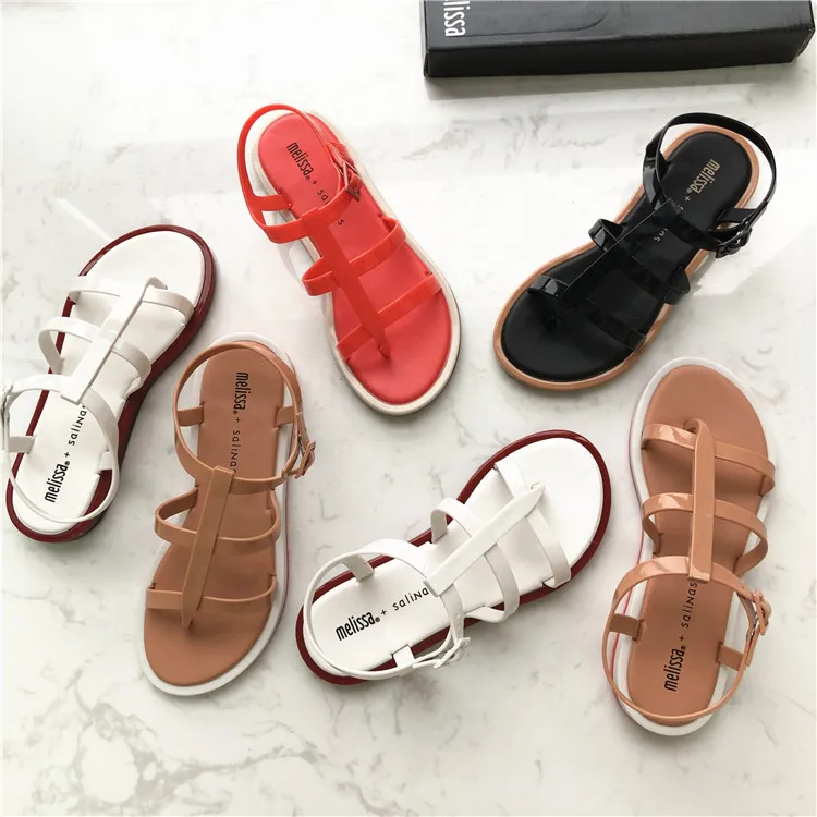 Новинка 2020 года Женские сандалии Melissa Женская прозрачная обувь в бразильском