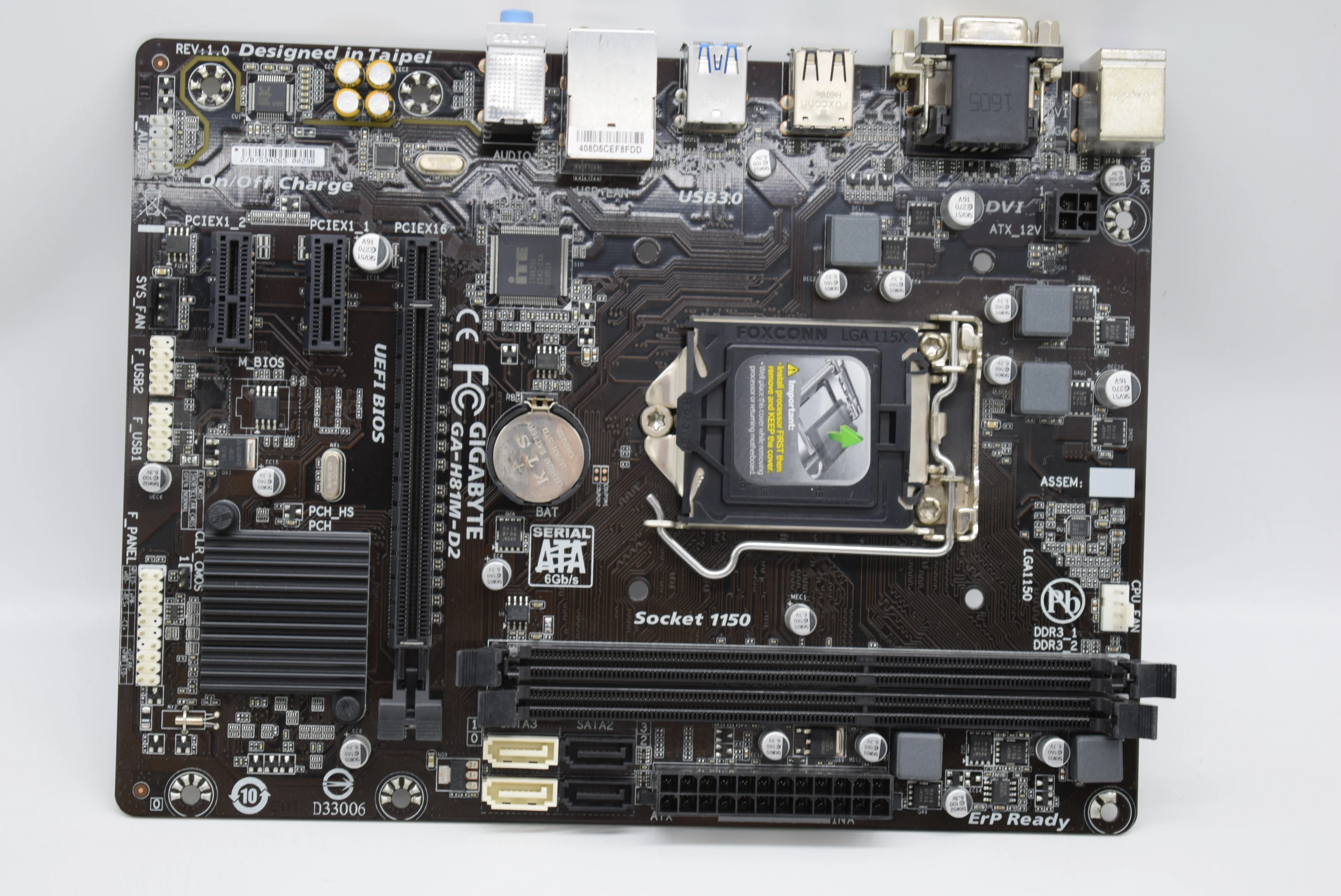 

FOR GIGABYTE Giga GA-H81M-D2 1150-pin DDR3 H81 motherboard with I3 4150 4770K Original Used motherboard