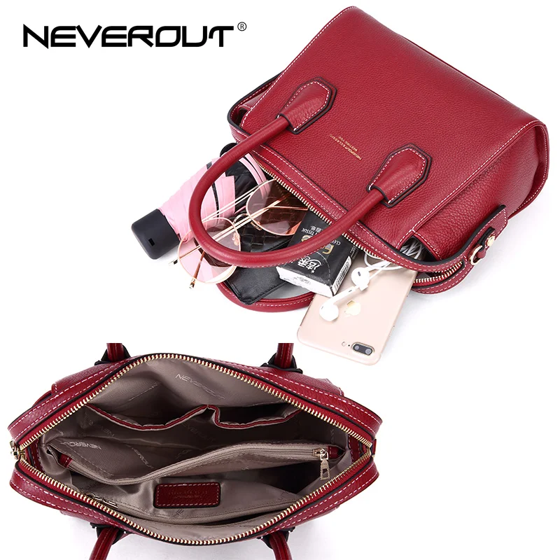 Маленькая сумка NEVEROUT из натуральной/натуральной кожи женская высокого качества