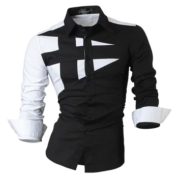 

jeansian Spring Autumn Features Shirts Men Casual Jeans Shirt New Arrival Long Sleeve Casual Slim Fit Male Shirts 8397