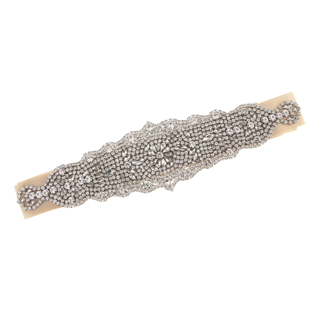 Elegant Wedding Belt Applique Beaded Bride Sash Wedding Dress Accessory for Wedding Party Dress DIY Decoration Multi Type 