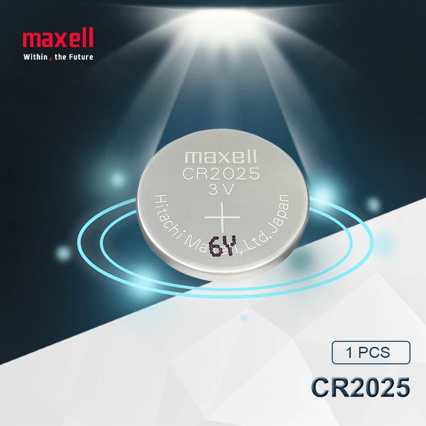 1 шт. оригинальные батарейки maxell cr2025 cr 2025 3 в литиевая батарея для монет часы с