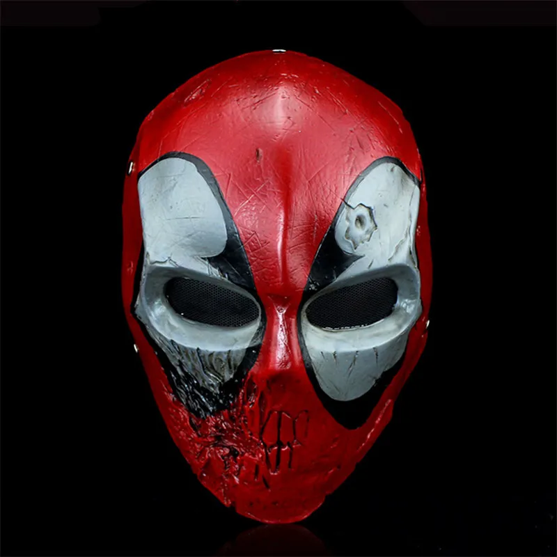 

Caricature Movie Deadpool Mask High Quality Hand Printed Resin Superhero Cosplay Party Masquerade Masks Collection Home Decor