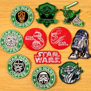 

Star Wars Patch Iron on Patches On Clothes Stripes DIY Hook Loop Embroidered Patches For Clothing Tactical Patch Military Badges
