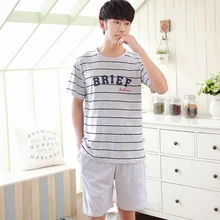 Летняя полосатая Мужская пижама, тонкая Пижама, хлопковые пижамы, мужские пижамы, модные серые пижамы