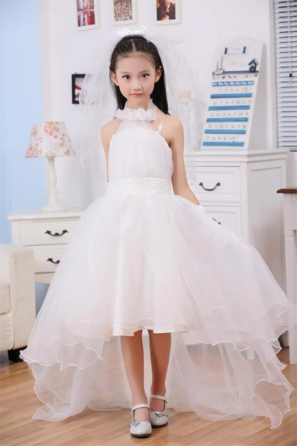 white wedding dresses for kids