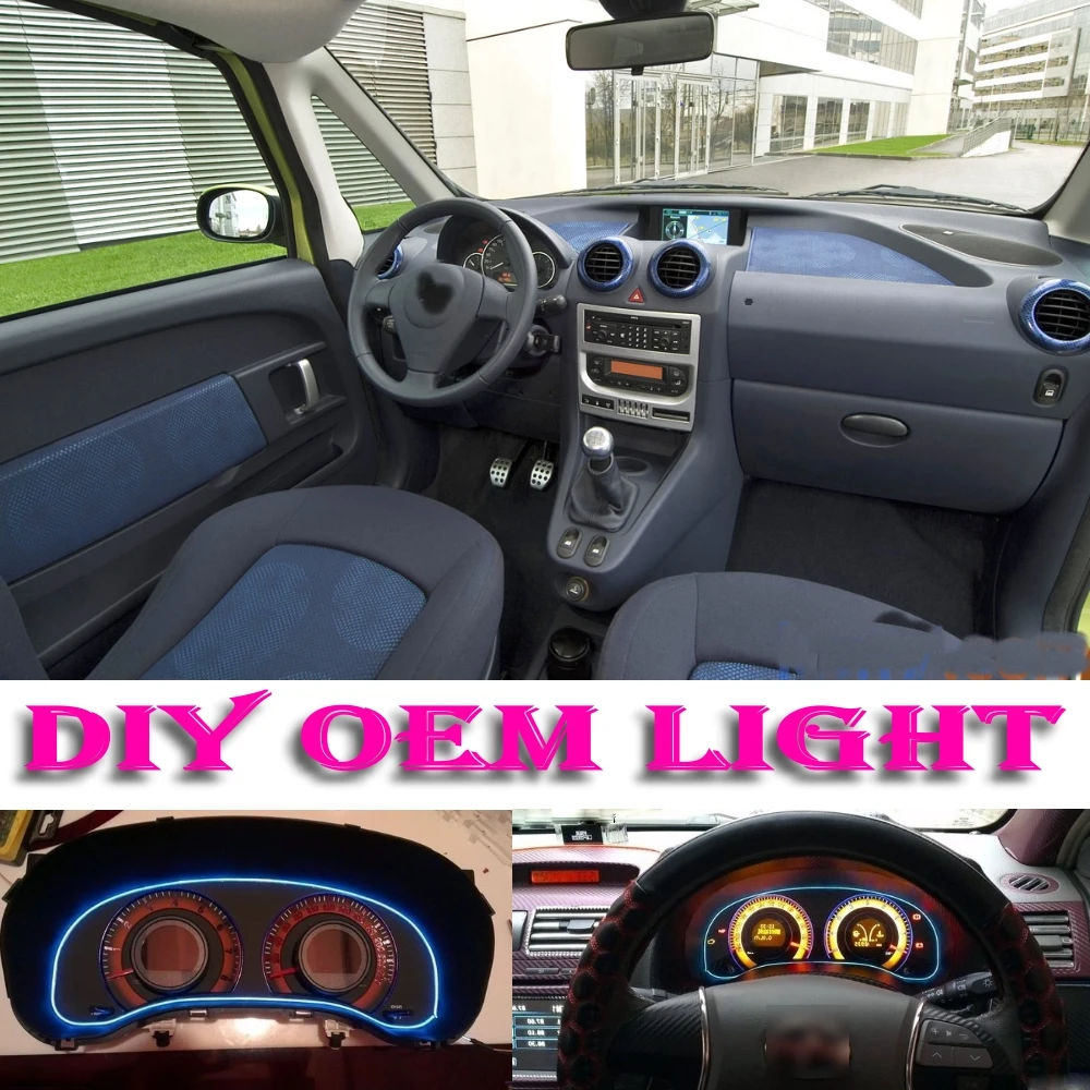 Car Atmosphere Light Flexible Neon Light El Wire Interior Light