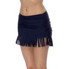 Стиль, Женские однотонные бикини, купальники, короткая юбка с рюшами, штаны, юбка, Цельный купальник для женщин, 35JU04