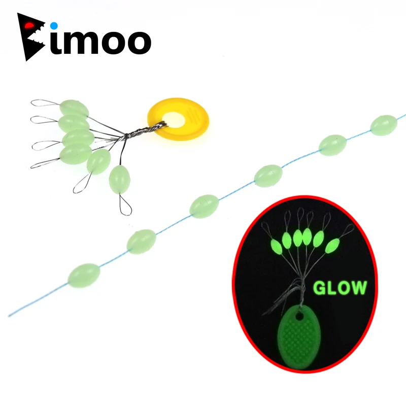 

4SETS=24 STOPS Luminous Stop Beans for Saltwater Fishing Rigs Carp Rigs Fishing Hook Glow in the Dark Soft Rubber Buffer Beads