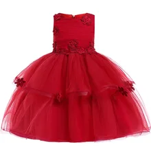 Вечернее платье для девочек, детская одежда, платья с цветочным узором для девочек, праздничная одежда, платье принцессы для первого причастия, детский костюм L5063