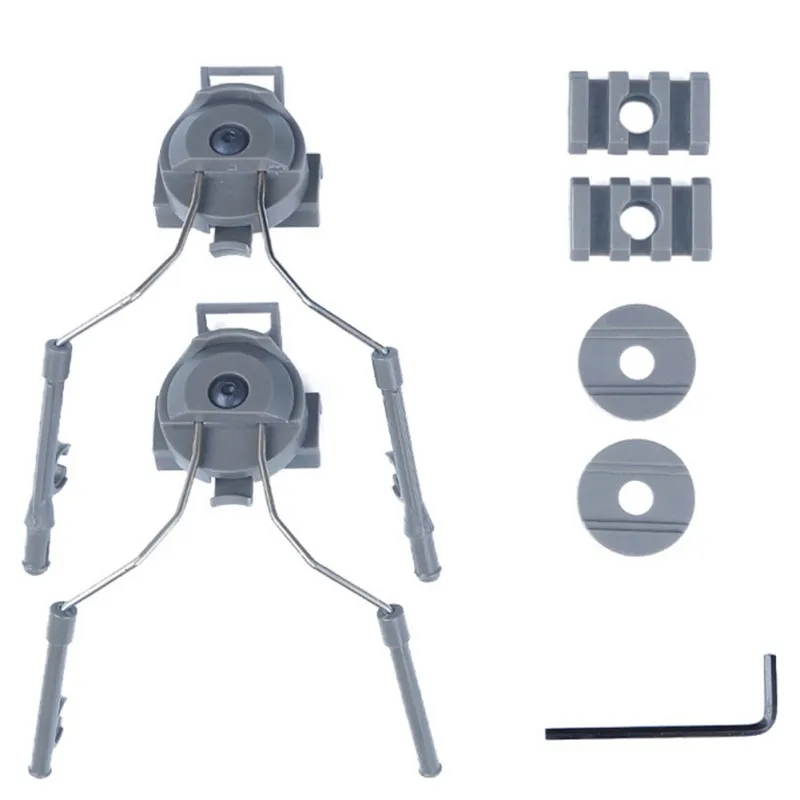 Аксессуары для тактического шлема, держатель для гарнитуры, адаптер для быстрого шлема, комплект для крепления шлема - Цвет: GREY