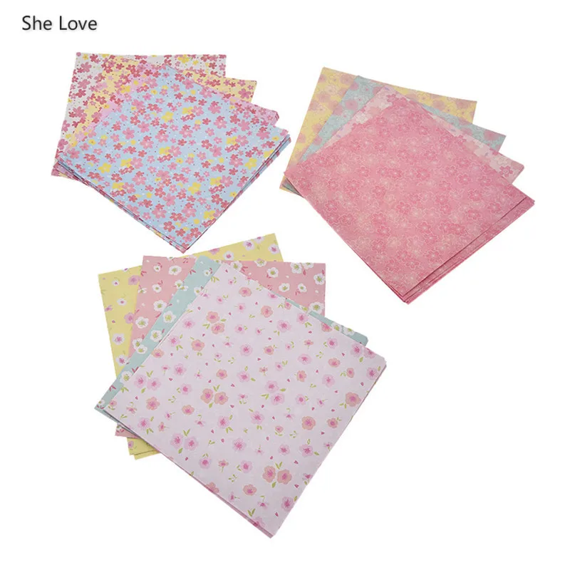 

She Love 60 Sheets/lot Creative Origami Paper Printed Christmas Pattern Papercraft Art Scrapbooking Diy Handmade Kit Set Crafts
