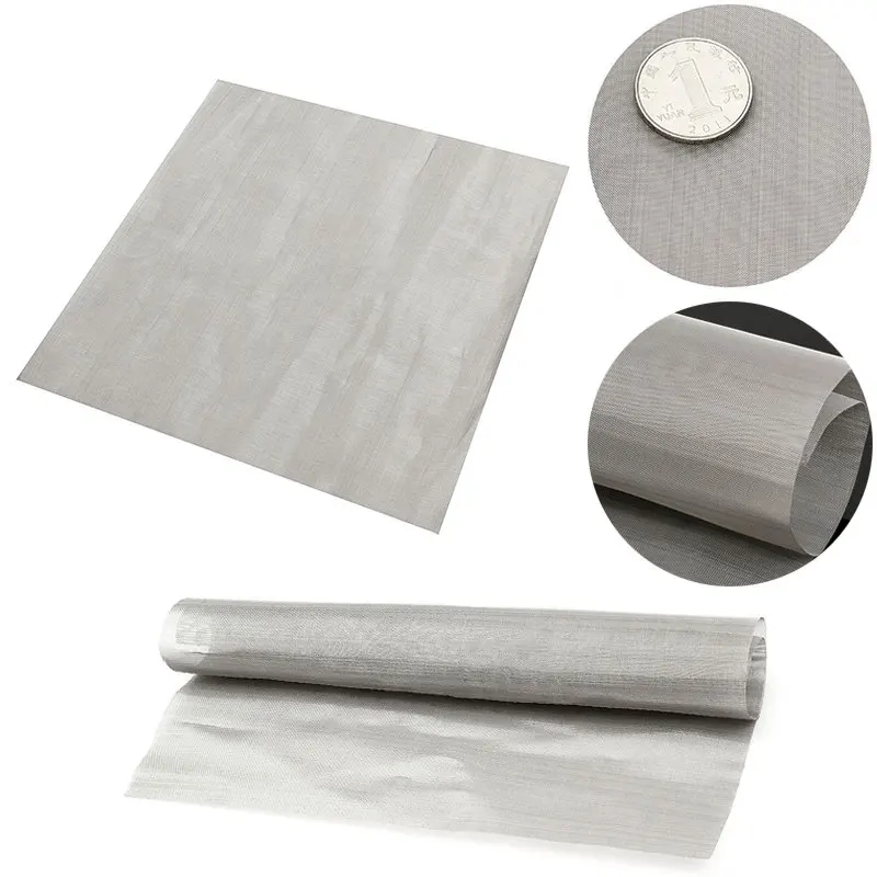 100 Mesh Filtration 100 Mesh Wire Stainless Steel Cloth Screen Water Filtration Filter Sheet 11.8 100 Mesh Filtration 100 Mesh Wire Stainless Steel Cloth Screen Water Filtration Filter Sheet 11.8