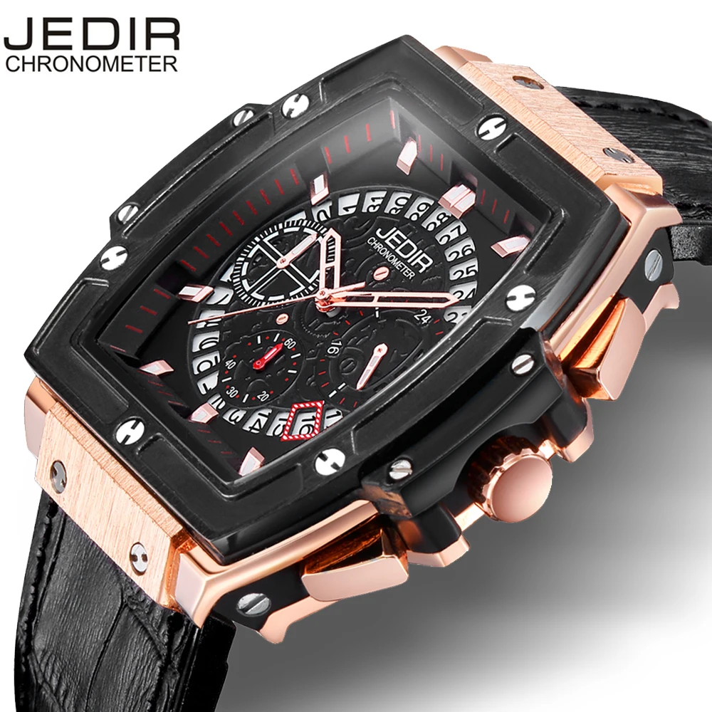 JEDIR Men Watches fashion New Luxury Brand Pirate Hollow Leather Clock Male Casual Sport Watch Men Luminous Wrist Quartz Watch цена JEDIR Men Watches fashion New Luxury Brand Pirate Hollow Leather Clock Male Casual Sport Watch Men Luminous Wrist Quartz Watch цены онлайн