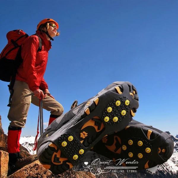 Ice Snow Shoes Spike Grip 10 Studs Anti Slip Boots...